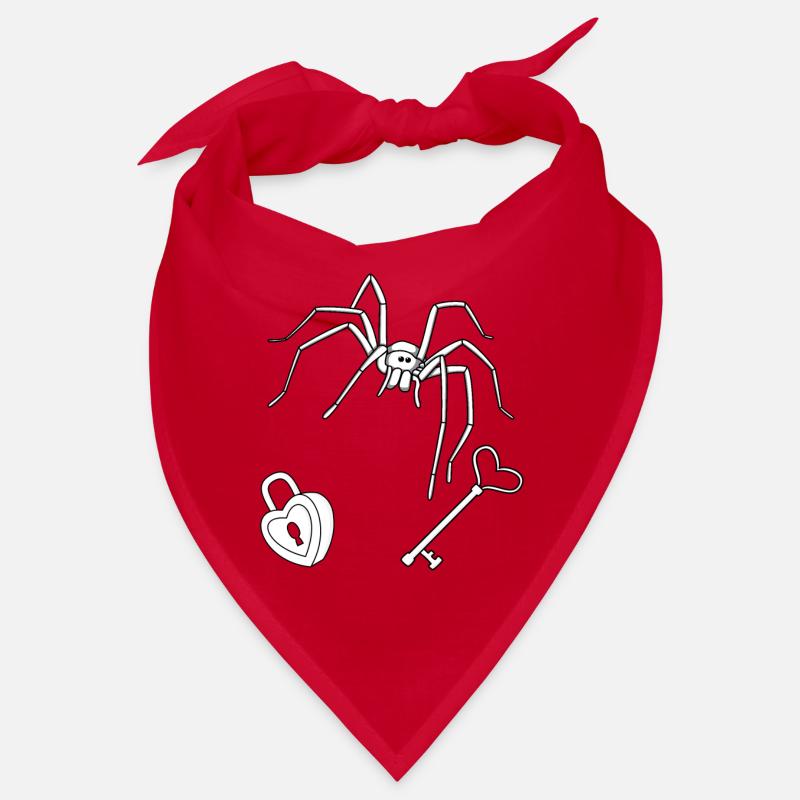 Horror Halloween Spider Key Lock Guard Bandana