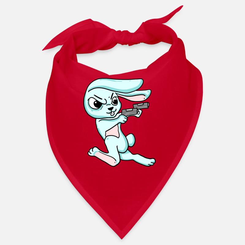 Rabbit with pistol Bandana