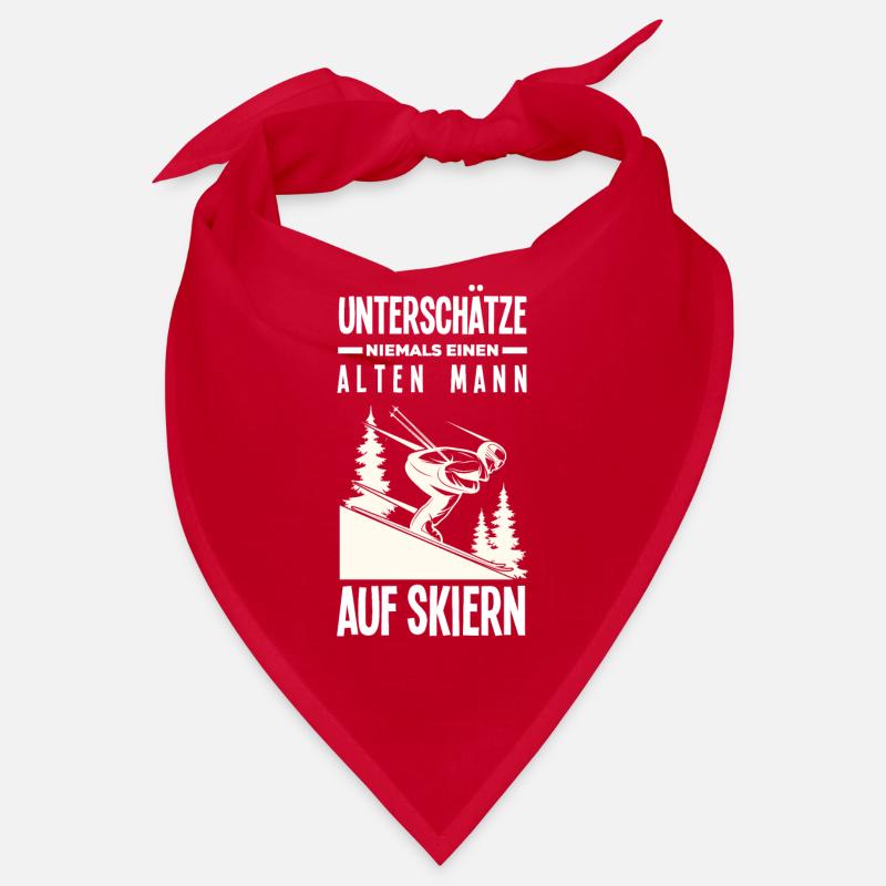 Ski Alter Mann Opa Geschenk Bandana