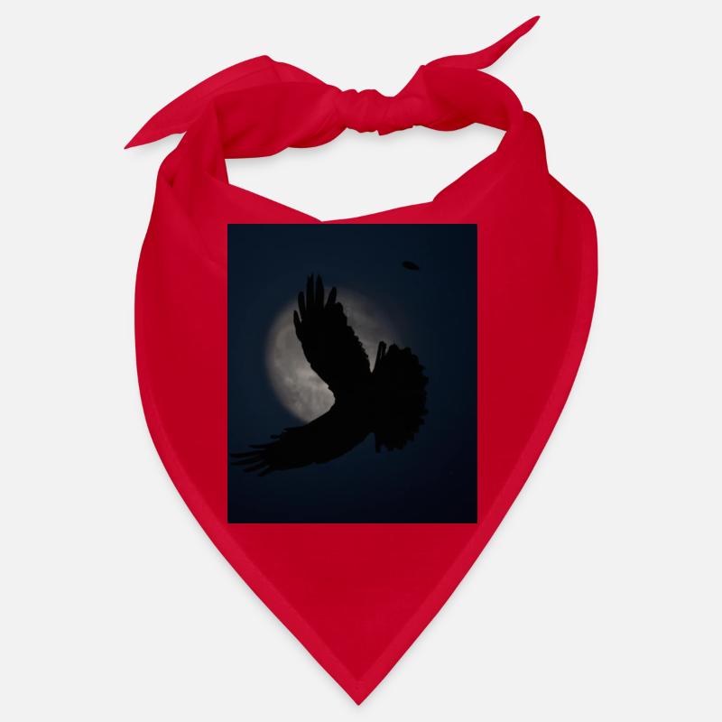 Goth Aesthetic Schatten Eines Raubvogels Bandana