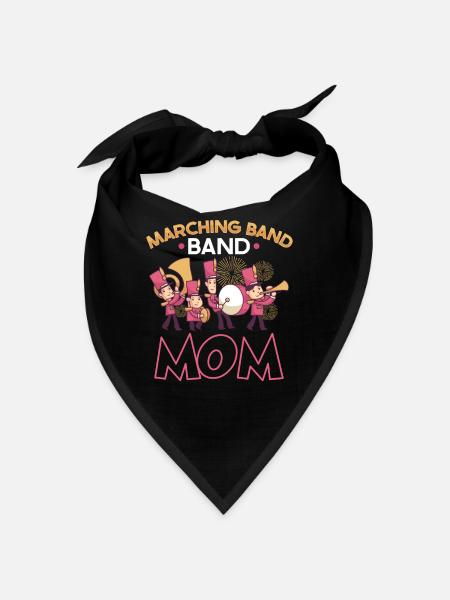 Marching Band Clarinetist School Rehearsal Music - Bandana - red - Front