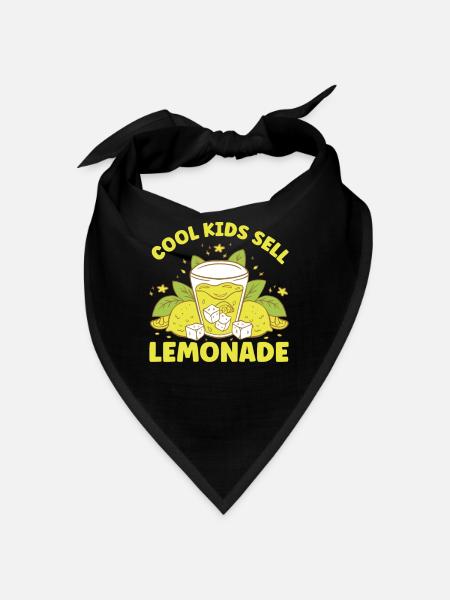 Lemonade Rack Lemon Juice Homemade - Bandana - black - Front