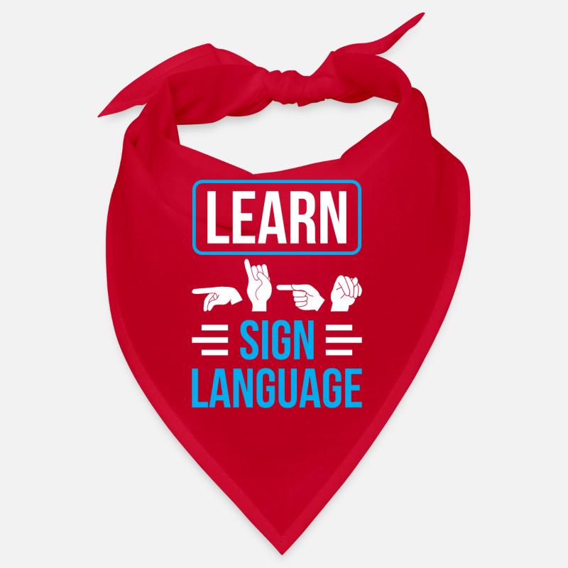 Gebärdensprache Lernen Gestik Gebärden Awareness Bandana