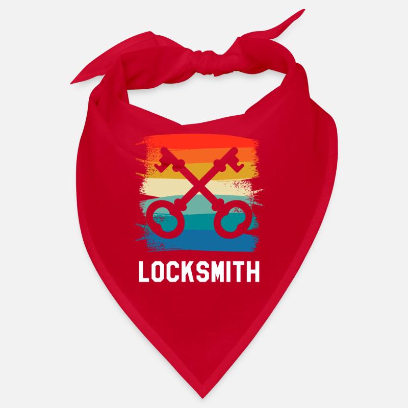 Retro Vintage Classic Locksmith Locksmithing Bandana