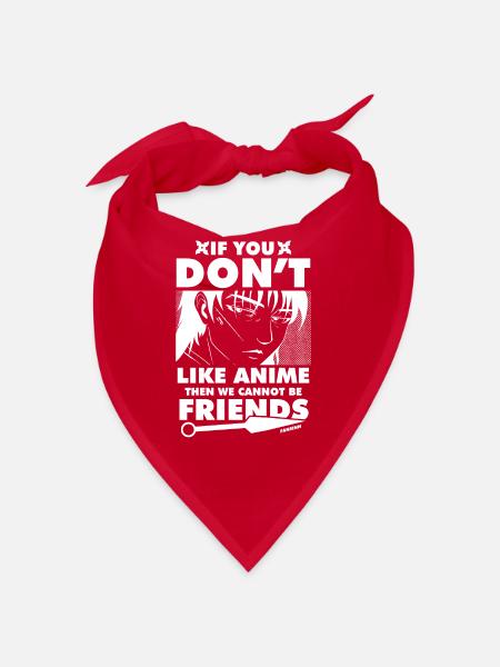 I Love Anime - Bandana - red - Front