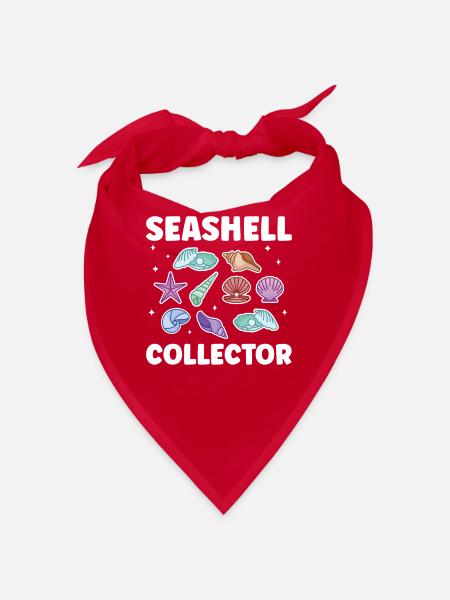Shell collectors Mussel collectors collect mussels - Bandana - red - Front