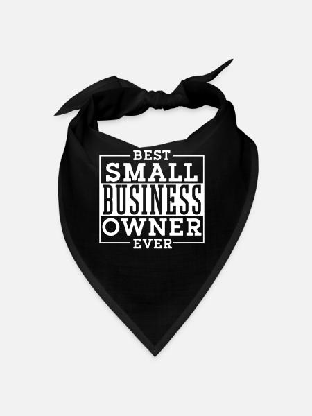 Meilleur propriétaire de petite entreprise Fondateur PDG - Bandana - noir - Devant