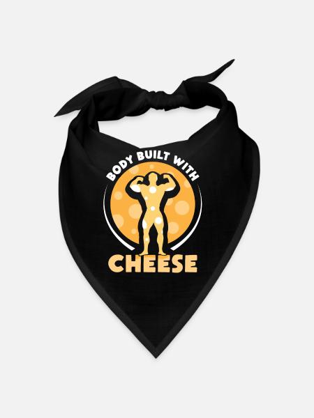 Körper Aus Käse Süß Liebe Liebhaber Sprüche - Bandana - Schwarz - Vorne