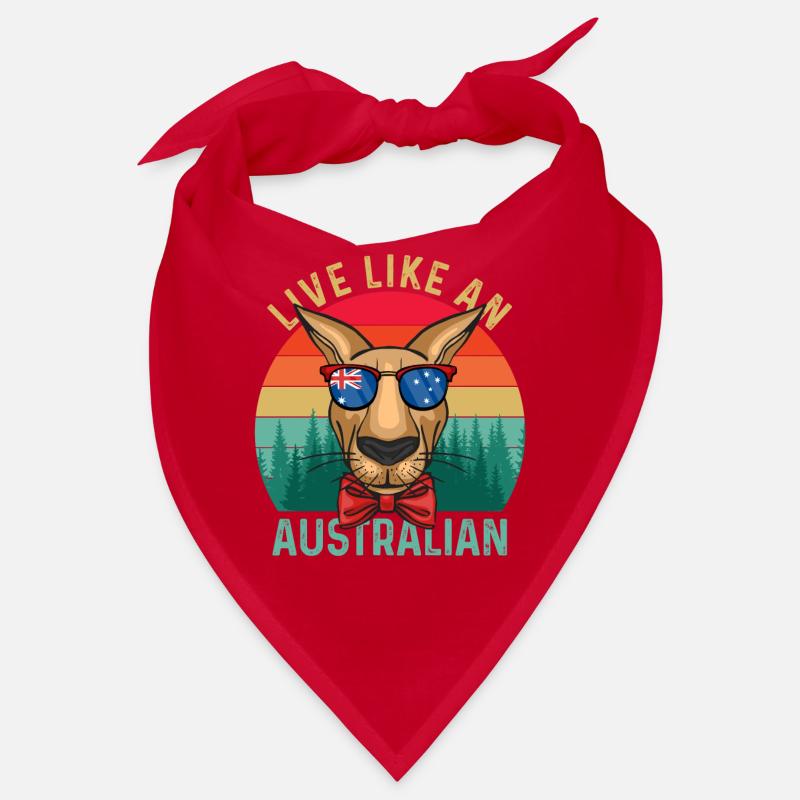 Coole Känguru-Australien-Kängurus Retro Hinterland Bandana