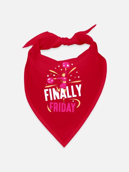 Enfin l’humour sarcastique du week-end du vendredi - Bandana - rouge - Devant