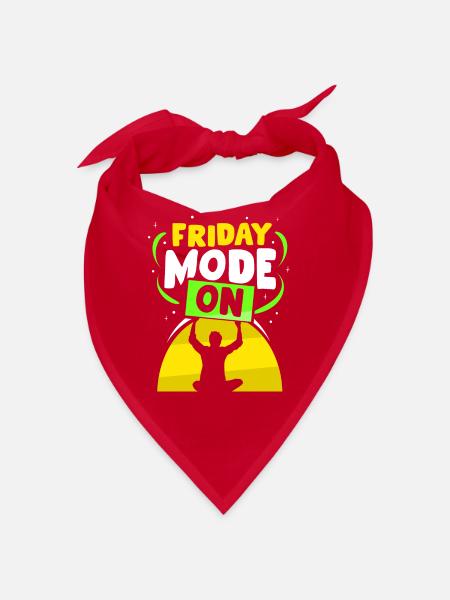 Mode vendredi Un vendredi sarcastique enfin - Bandana - rouge - Devant