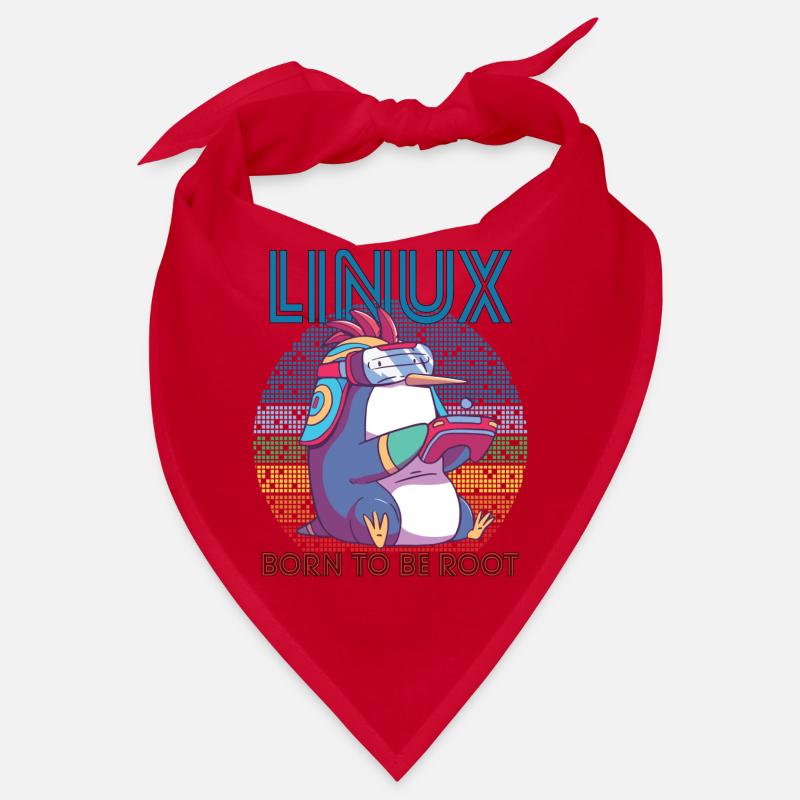Linux Gamer Penguin Root Party Geek Programmeur Adm Bandana