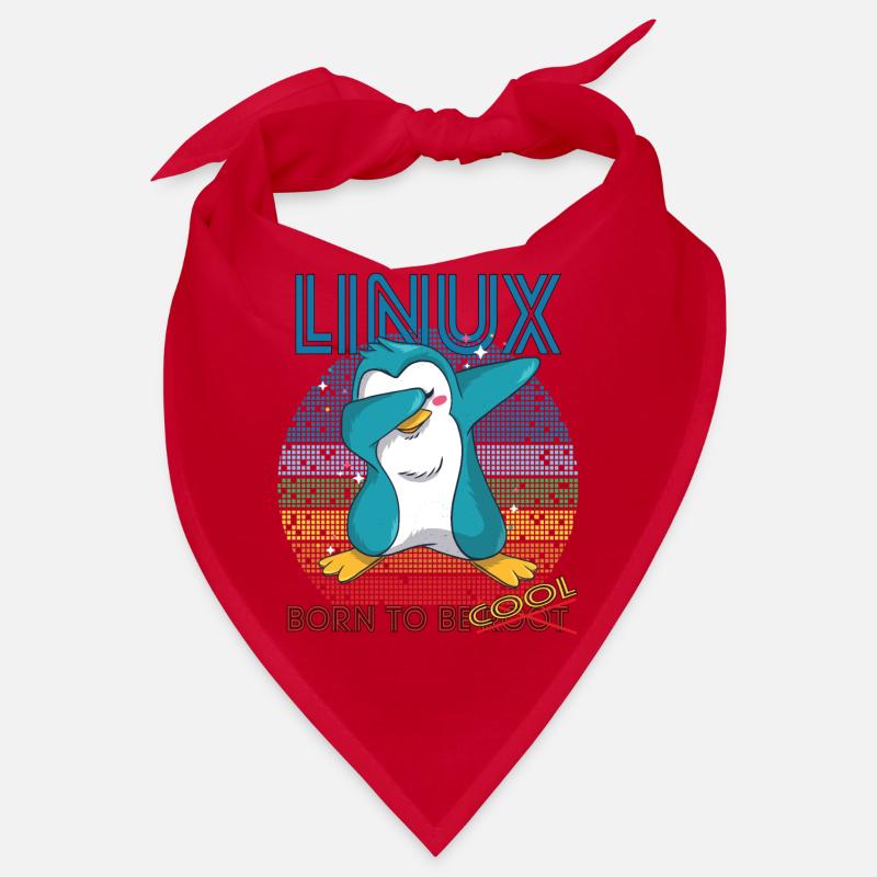 Linux Cool Born To Be Root Cute Penguin Geek Admin Bandana