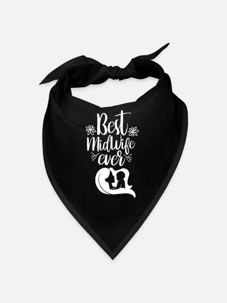 Best Midwife Ever Obstetrics Midwives - Bandana - black - Front