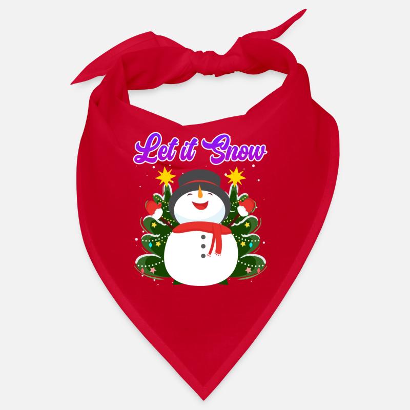 Let it Snow Snowman Noël Bandana