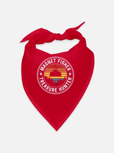 Magnetfischer Schatzsucher Magnet Magnetfischen - Bandana - Rot - Vorne