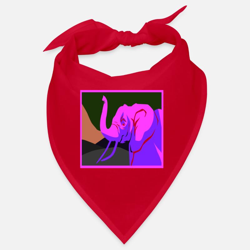 Awesome Elephant Lover Vapor Wave Designs Bandana