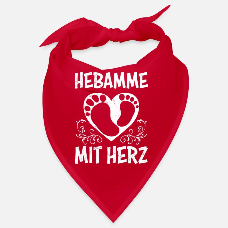 Ich bin eine Hebamme mit Herz Hebamme Bandana