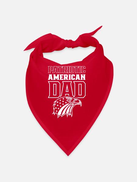 Père patriotique américain Patriot États-Unis - Bandana - rouge