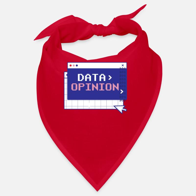Data > Opinion Code Coding Programmer Coder - Bandana - red