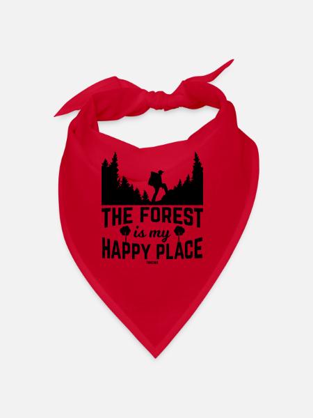 Forest Nature Camping Mountains - Bandana - red - Front