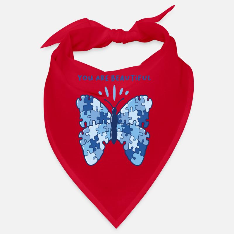 Patchwork Butterfly Be Beautiful Butterfly Bandana