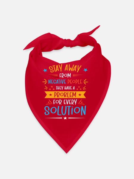 Solution Critical Thinkers Positive Motivation - Bandana - Rot - Vorne