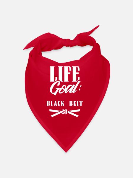 Life goal: Black belt Black belt Gur MMA - Bandana - red - Front