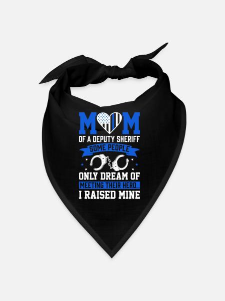 Police Mama - Supporter - Bandana - black - Front