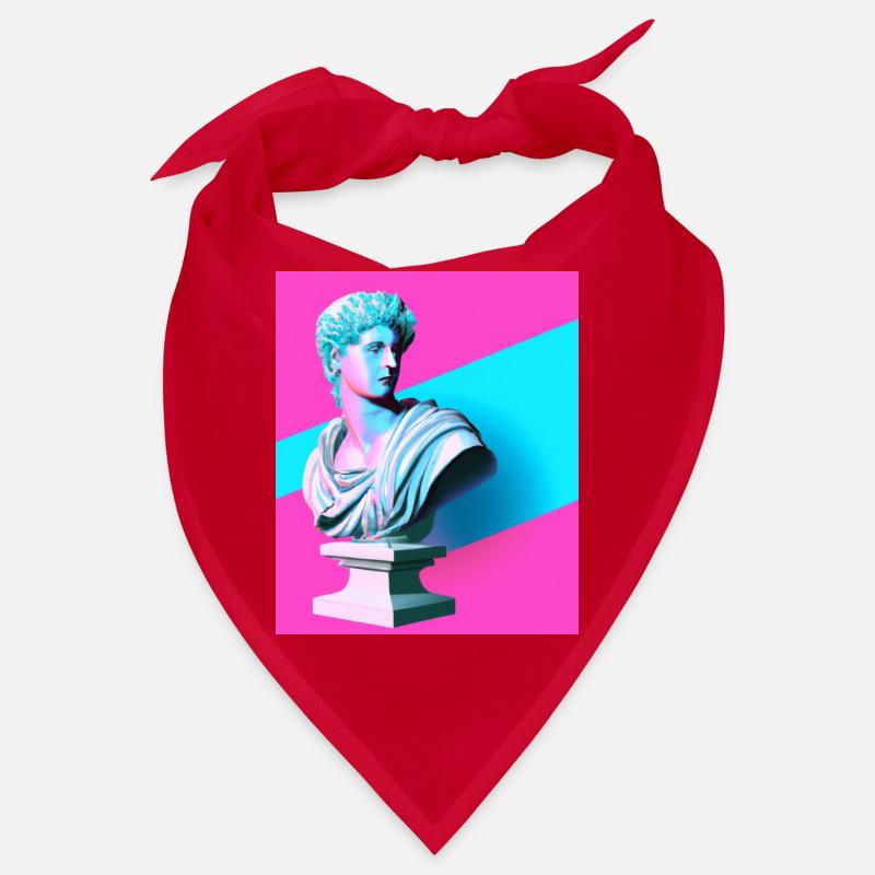 Vaporwave Statue Buste romain Bandana