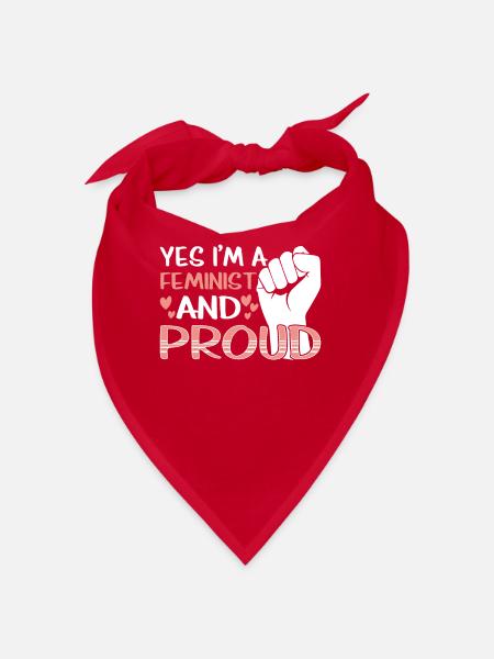 Ja Ich Bin Eine Feministin Und Stolz Darauf Frauen - Bandana - rouge - Devant