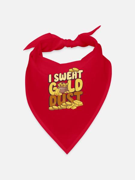 Gold Digger Gold Mining Gold Panning Gold Mine - Bandana - red - Front