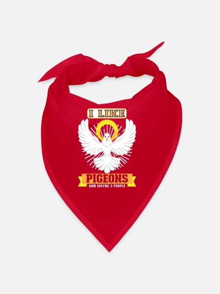 Pigeon Pigeon Racing Pigeon Racer Pigeon Keeper - Bandana - Rot - Vorne