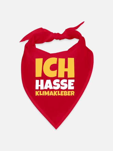Straße ankleben Protest - Bandana - Rot - Vorne