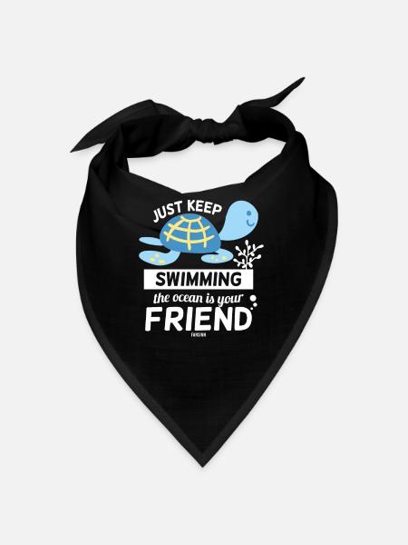 Turtle - Bandana - black - Front