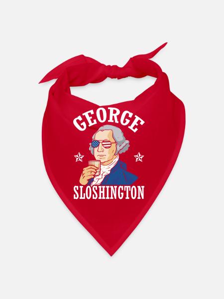 George Sloshington Drink 4. Juli - Bandana - Rot - Vorne