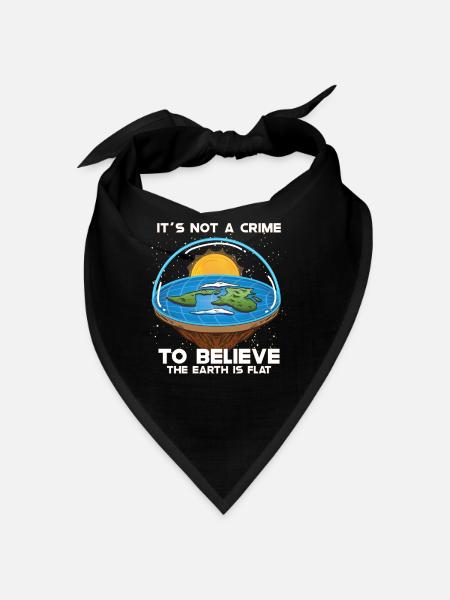 Flat Earth Theory Flat Earth Army Earth - Bandana - Rot - Vorne