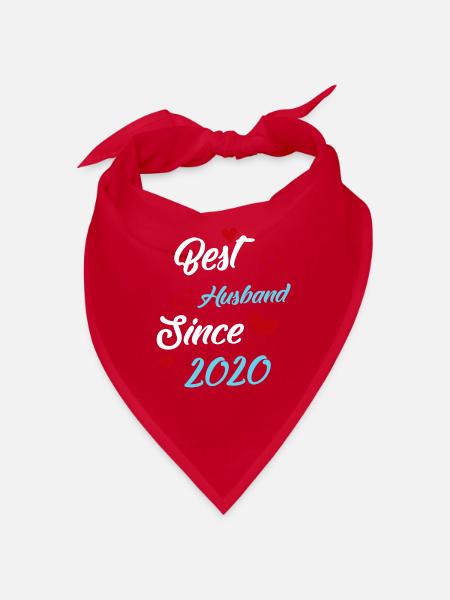 Meilleur mari depuis le mariage 2020 - Bandana - rouge - Devant