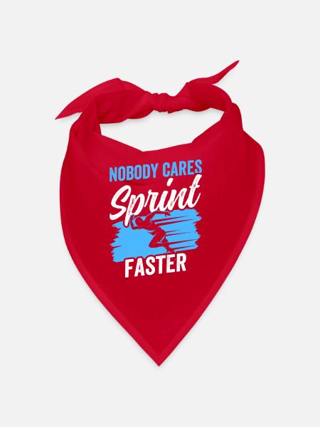 Niemand Interessiert Es Sprinte Schneller Sprint - Bandana - Rot - Vorne