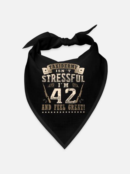 Taxidermists 42nd birthday Taxidermists - Bandana - black - Front