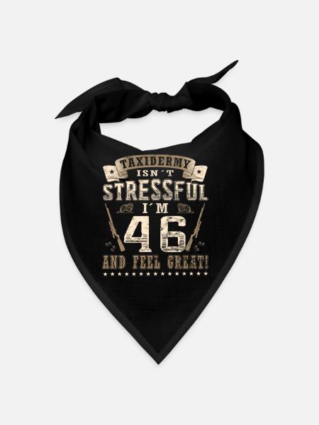 Taxidermists 46th birthday Taxidermists - Bandana - black - Front