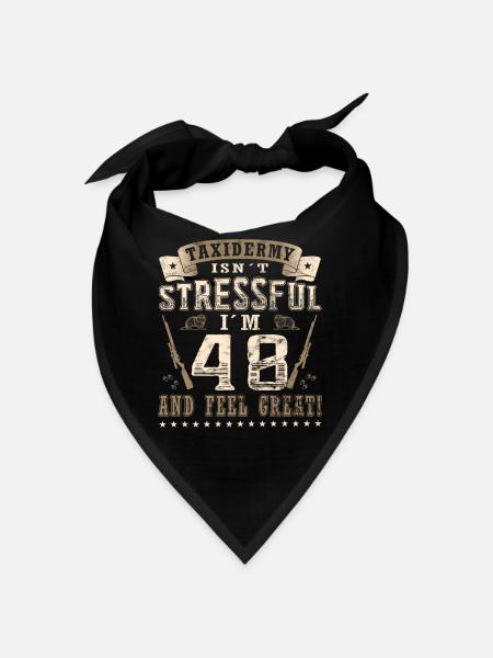 Taxidermists 48th birthday Taxidermists - Bandana - black - Front