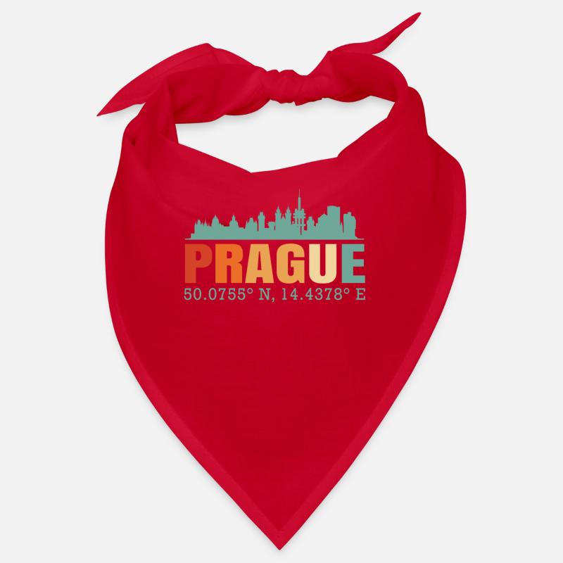 Prague République tchèque Skyline Bandana