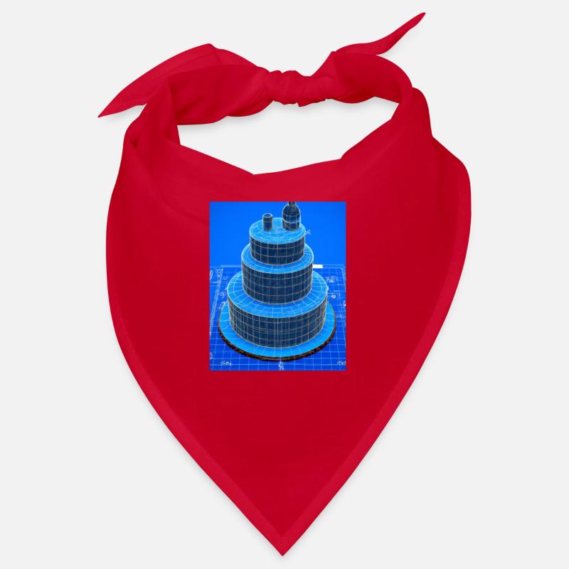 Cake Blueprint Pastry Chef Cake Baking Bandana