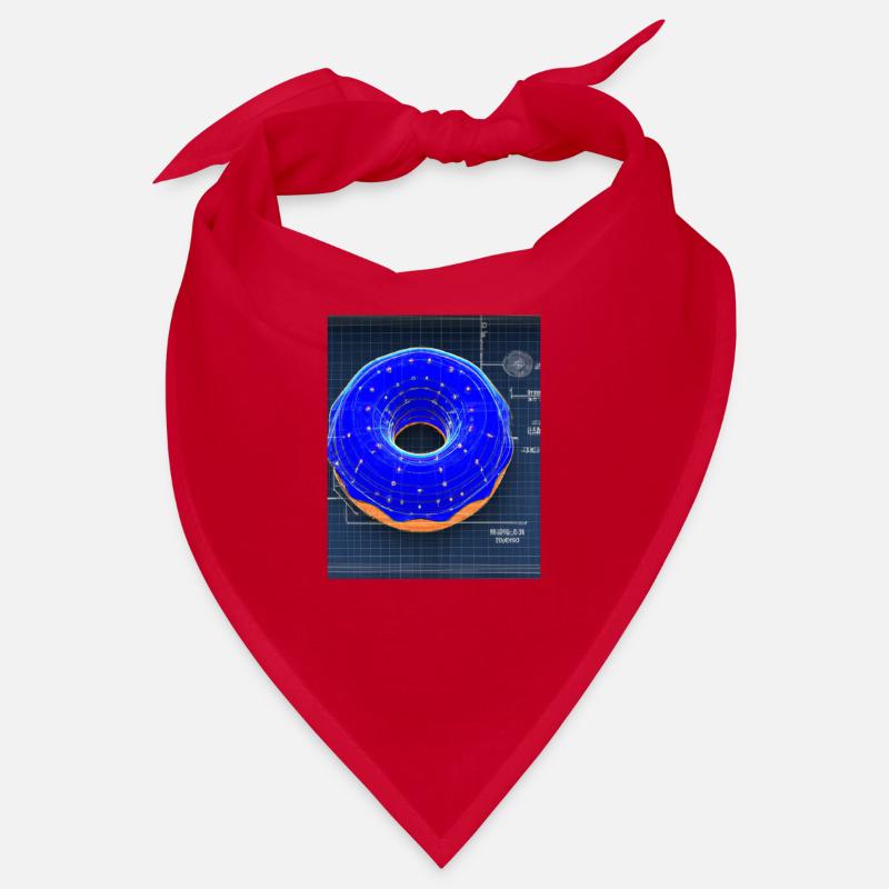 Donut Blueprint Pastry Chef Cake Baking Bandana