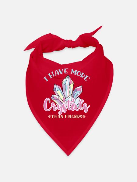 Crystal Healing Crystals and Stones - Bandana - red - Front