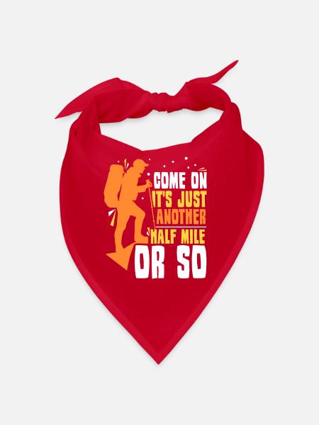 Come on it's only half a mile or so - Bandana - red - Front