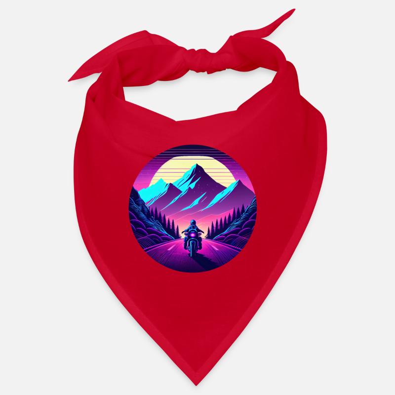 Retrowave Synthwave 80s Design Bandana