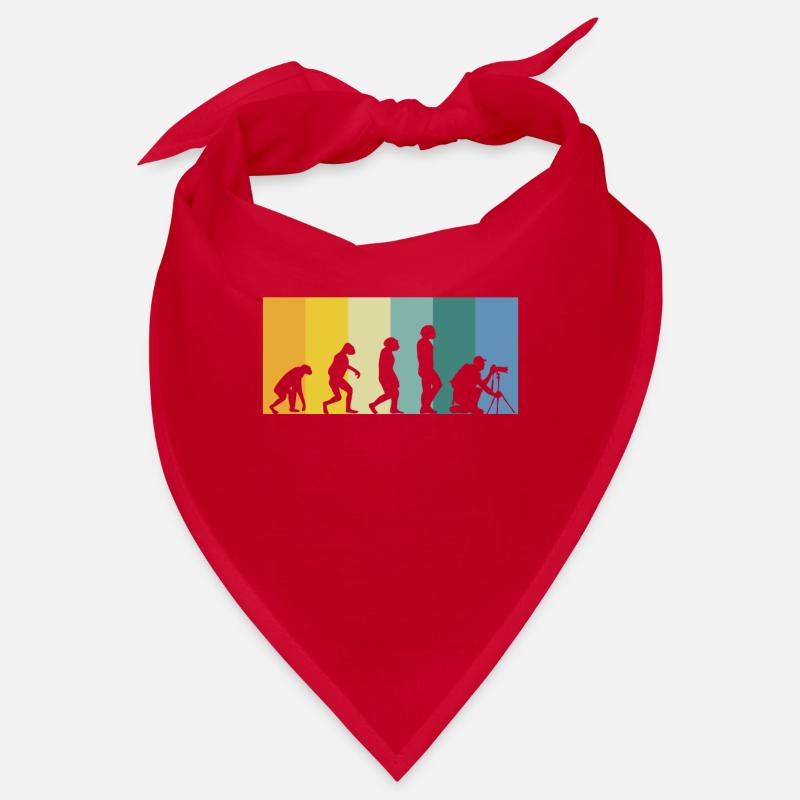 Evolution Fotograf mit Stativ- retro sunset Bandana
