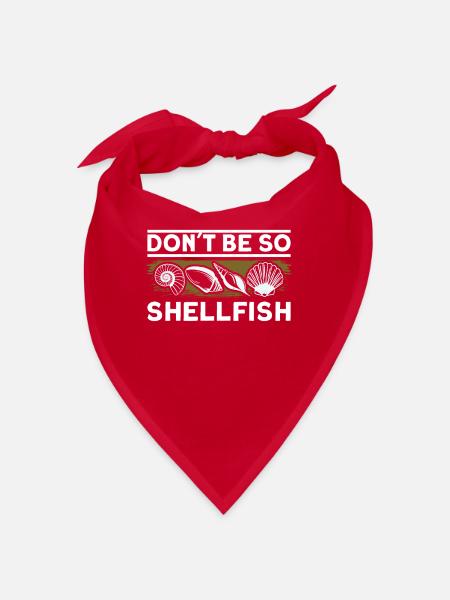 seashells shell collector shell collecting Gift - Bandana - red - Front